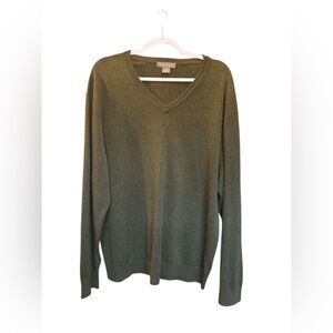 Daniel Cremieux Men’s V-Neck Olive Sweater